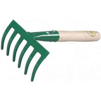 NG 07075 Hrábě 6 hroté s násadou 27cm 75x110x275 – Zboží Dáma