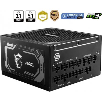 MSI MAG A1000GL PCIE5 1000W 306-7ZP9B11-CE0 – Zboží Živě