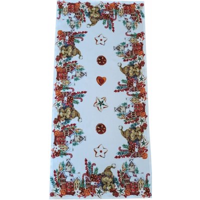 Mybesthome Vánoční ubrus běhoun CHRISTMAS FRIEND 50x100 cm – Zboží Mobilmania