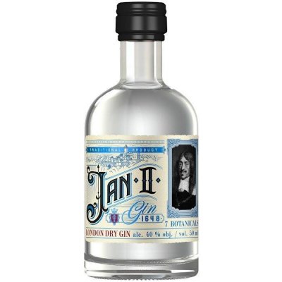 Jan II.Gin London Dry 40% 0,05 l (holá láhev) – Zboží Mobilmania