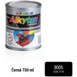 Alkyton hladký polomat RAL 9005 0,75 l černá – Zbozi.Blesk.cz