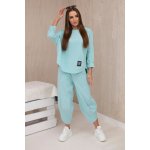 Fashionweek italská souprava kalhot a halenky volný pohodlný styl K6171 Mentol – Hledejceny.cz