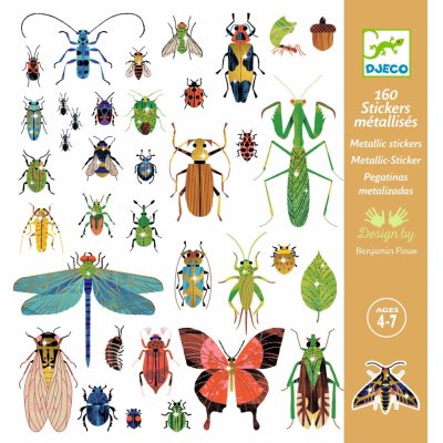 Djeco Samolepky metalické Microcosmos – Zboží Mobilmania