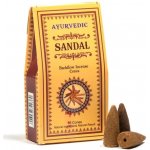 Ayurvedic Vonné jehlánky Tekoucí dým Santal 10 ks – Zboží Mobilmania