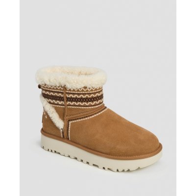 Ugg Classic Mini Atherson hnědé – Zboží Dáma