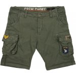 Alpha Industries kalhoty krátké Crew short Patch olivová tmavá – Zboží Dáma