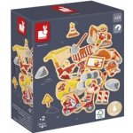 Janod Drevené magnetky pre deti Na stavbe 24 ks – Zboží Mobilmania