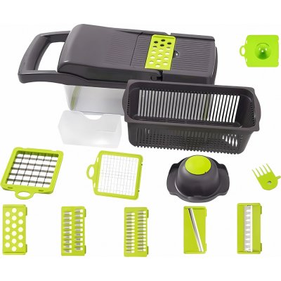 Verk 07062 Multifunkční kráječ na ovoce a zeleninu - šedo-zelený – Sleviste.cz