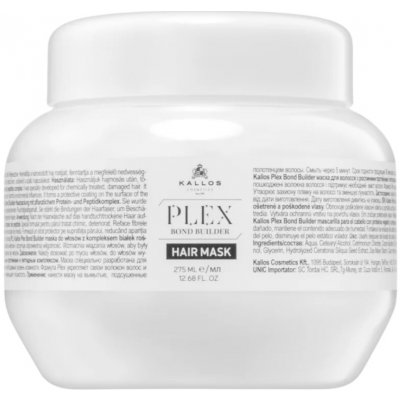Kallos Plex Bond Builder maska na vlasy s proteinovým a peptidovým komplexem 275 ml