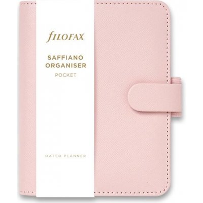 Filofax Saffiano A7 týdenní 2024 růžový