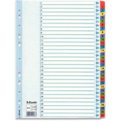Esselte Mylar - kartonový rozlišovač - 31 listů – Hledejceny.cz