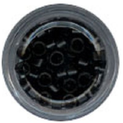 Kanekalon Store Kroužky Micro Ring na prodlužování Micro Ring 4.0 mm bez protiskluzu černé 100 ks – Zboží Mobilmania