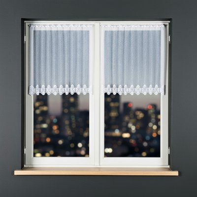 Dekorační metrážová vitrážová záclona VIOLA bílá výška 70 cm MyBestHome – Zboží Mobilmania