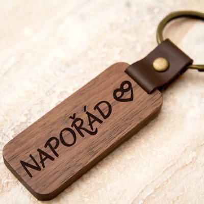 Přívěsek na klíče Ahome Dřevěná Napořád – Zboží Dáma