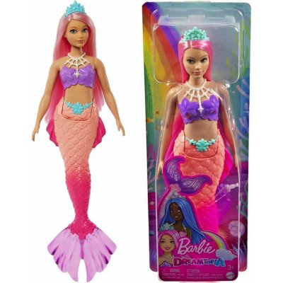 Barbie Dreamtopia Mořská víla se zelenou korunkou – Zboží Mobilmania