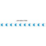 Varovné pásky na skleněné výplně - šipky (modrá barva oracal084-himmelblau) | Samolepka, 100x5 cm – Sleviste.cz
