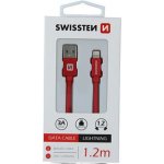 Swissten 71523206 USB 2.0 typ A na Lightning 1,2m červený – Hledejceny.cz