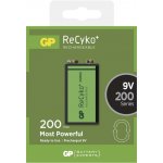 GP Recyko 6F22 9V 200 mAh 1ks 1032521020 – Zboží Živě