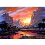 Norimpex Diamantové malování Horské údolí 30 x 40 cm – Zboží Mobilmania