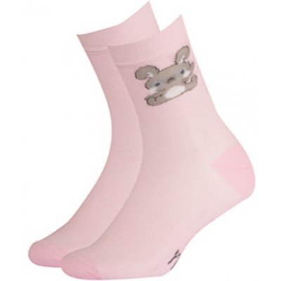 GATTA Vzorované dívčí ponožky 234.59n 214.59n perleťové růžová