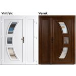Soft Celia Panel Plný Zlatý dub/bílá 200 cm – Hledejceny.cz