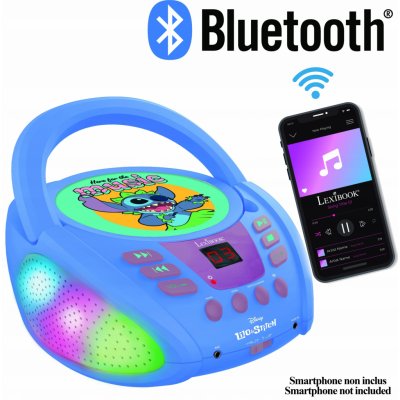 Svítící Bluetooth CD přehrávač Disney Stitch – Zbozi.Blesk.cz