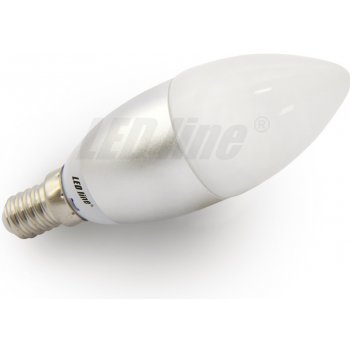 LED line LED žárovka svíčka E14 6W 530lm CCD teplá 50W