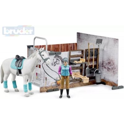 Bruder Stání pro koně s figurkou a koníkem WORLD 62506 – Zboží Mobilmania