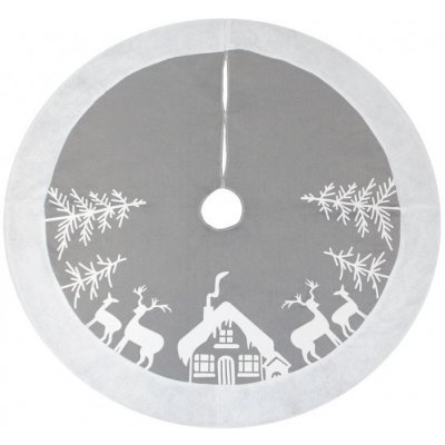 Godan Podložka pod vánoční stromeček stříbrná 90 cm – Zboží Mobilmania