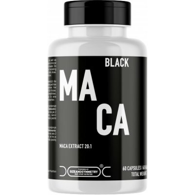 SizeAndSymmetry Black Maca Extract 20:1 60 kapslí – Hledejceny.cz