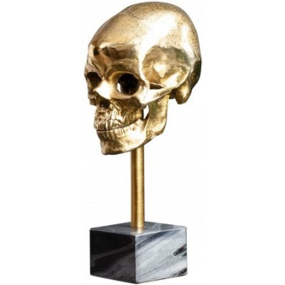 Noble Home Zlatá socha Skull