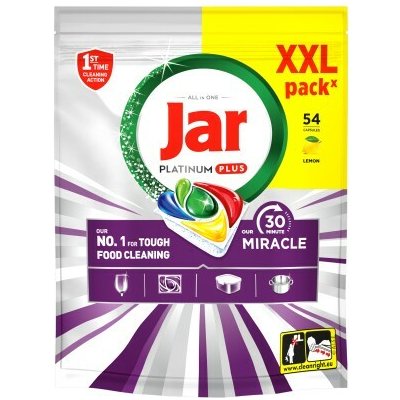 Jar Our 30 Minute Miracle Platinum Plus kapsle do myčky 54 ks – Hledejceny.cz