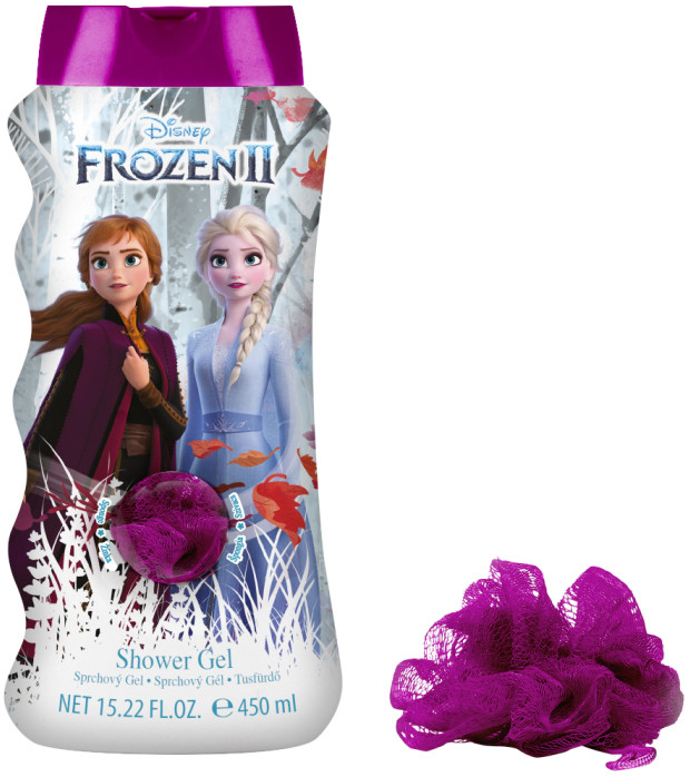EP Line Frozen 2 sprchový gel 450 ml + mycí žínka dárková sada