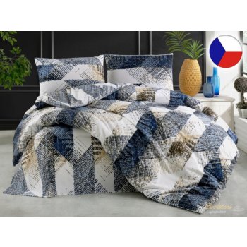 Brotex flanel povlečení Laris blue 140x220 70x90