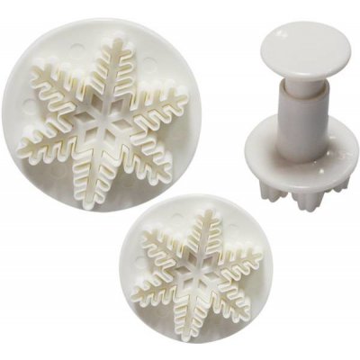 Vykrajovátko s pístem sněhová vločka sada 3ks Cakesicq – Zboží Mobilmania