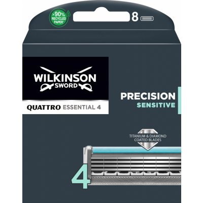 Wilkinson Sword Precision Sensitive Quattro Essential 8 ks – Hledejceny.cz