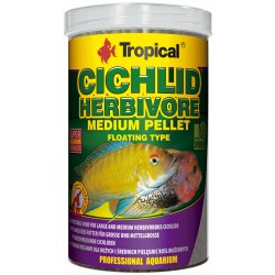 Tropical Cichlid Herbivore Medium Pellet 10 l