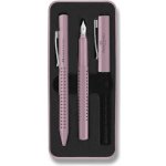Faber Castell Grip Edition 2010 sada plnicí a kuličkové pero růžová – Zboží Mobilmania