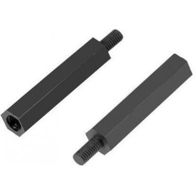 Distanční sloupek plastový M3x30mm, trn 6mm, balení 20ks – Sleviste.cz