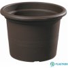 Květináč a truhlík PLASTKON CAMPANULA květináč plastový kulatý hnědý pr. 13 x 9 cm