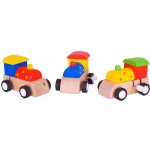 Bigjigs Toys Barevná mašinka na natahování – Zboží Mobilmania