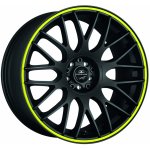 Barracuda KARIZZMA 8x18 5x108 ET40 black trim yellow – Sleviste.cz