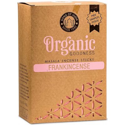 Song of India Vonné tyčinky Organic Masala Frankincense Kadidlo 15 g – Hledejceny.cz