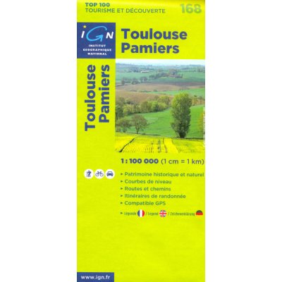 168 Toulouse Pamiers 1:100t mapa