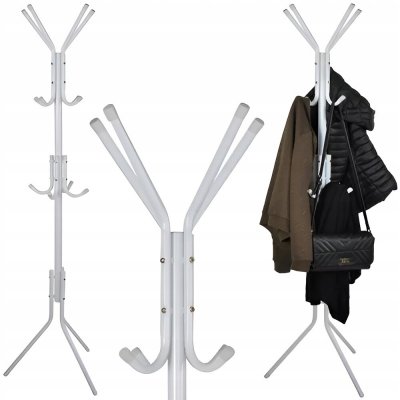 Ruhhy 23814 Stojanový věšák 175 x 42 cm bílý – Sleviste.cz
