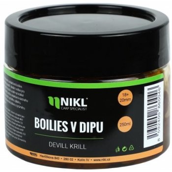 Karel Nikl boilies V Dipu 250g 18+20mm devill krill