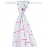 KIKKO Bambusová osuška XKKO®BMB S&C 90x100cm Magenta Squares – Zboží Dáma
