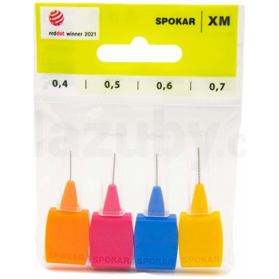 Spokar XM 0,4 - 0,7mm mezizubní kartáčky sada mix 4 ks