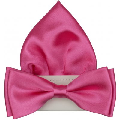 Quentino pánský lesklý s kapesníčkem PMSK36L zářivě růžový – Zboží Mobilmania