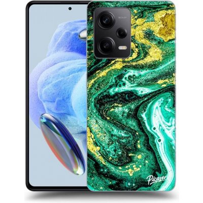 Pouzdro Picasee silikonové Xiaomi Redmi Note 12 Pro 5G - Green Gold černé – Zboží Mobilmania